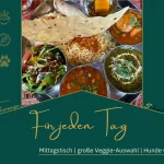 Headergrafik der Reihe Tellerweise – Für jeden Tag zum MAA JI Freiburg mit indischem Mittagstisch