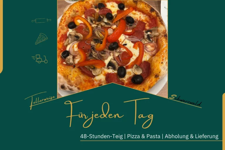 Headergrafik der Reihe Tellerweise – Für jeden Tag zu Mondo Pizza & Pasta in Schwanau mit Pizza