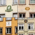 Collage aus Hausfassaden für den Header von Waldshut-Tiengen
