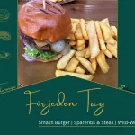 Headergrafik der Reihe Tellerweise – Für jeden Tag zum Wild Bills Saloon in Lahr mit Burger und Pommes